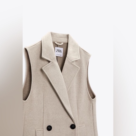 ZARA LONG WAISTCOAT - Picture 10 of 16